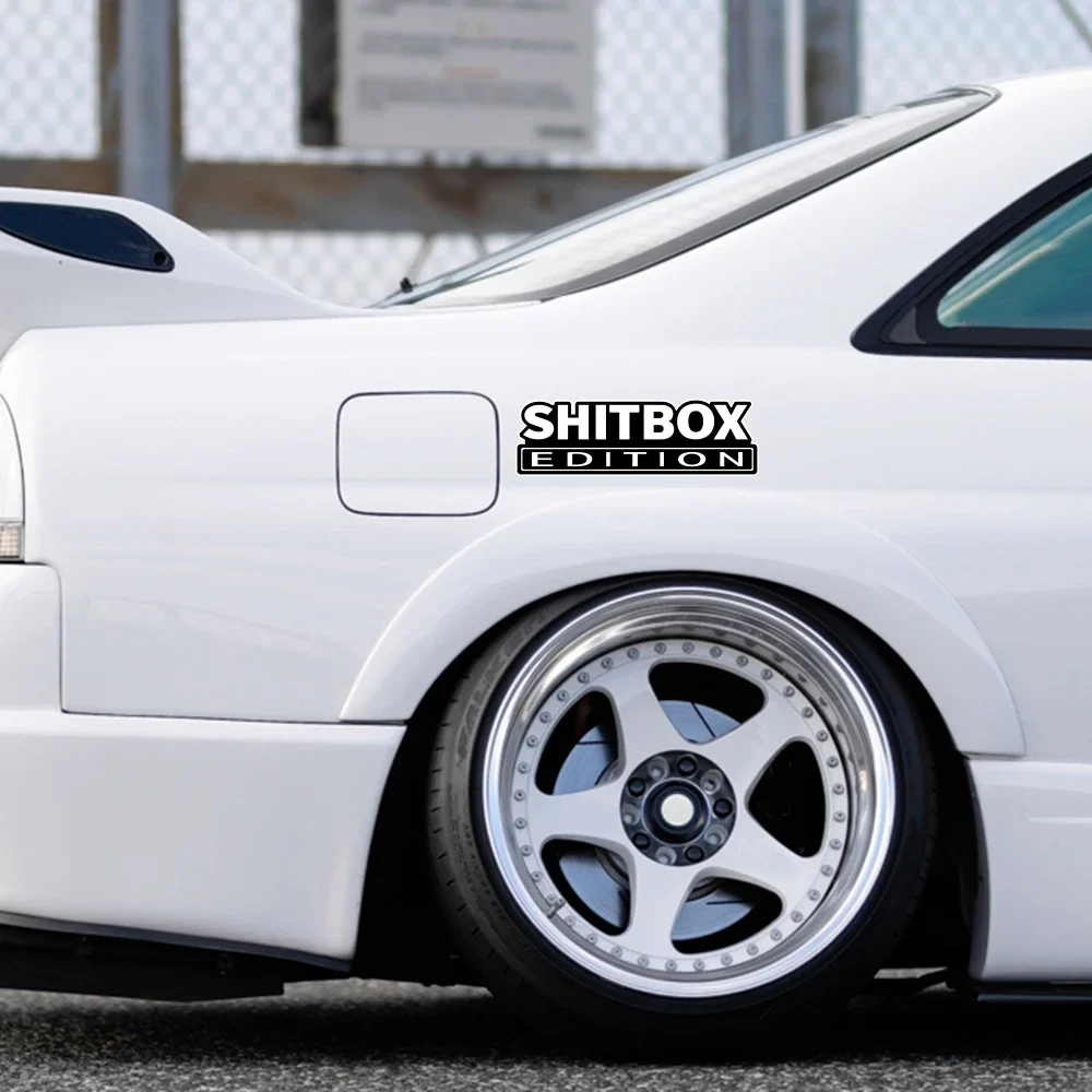 20x6.3cm SHITBOX EDITION Funny Car Stickers Rear Bumper Window Body Decor Creative Style Vinyl Decals Auto Tuning Accessories view 2