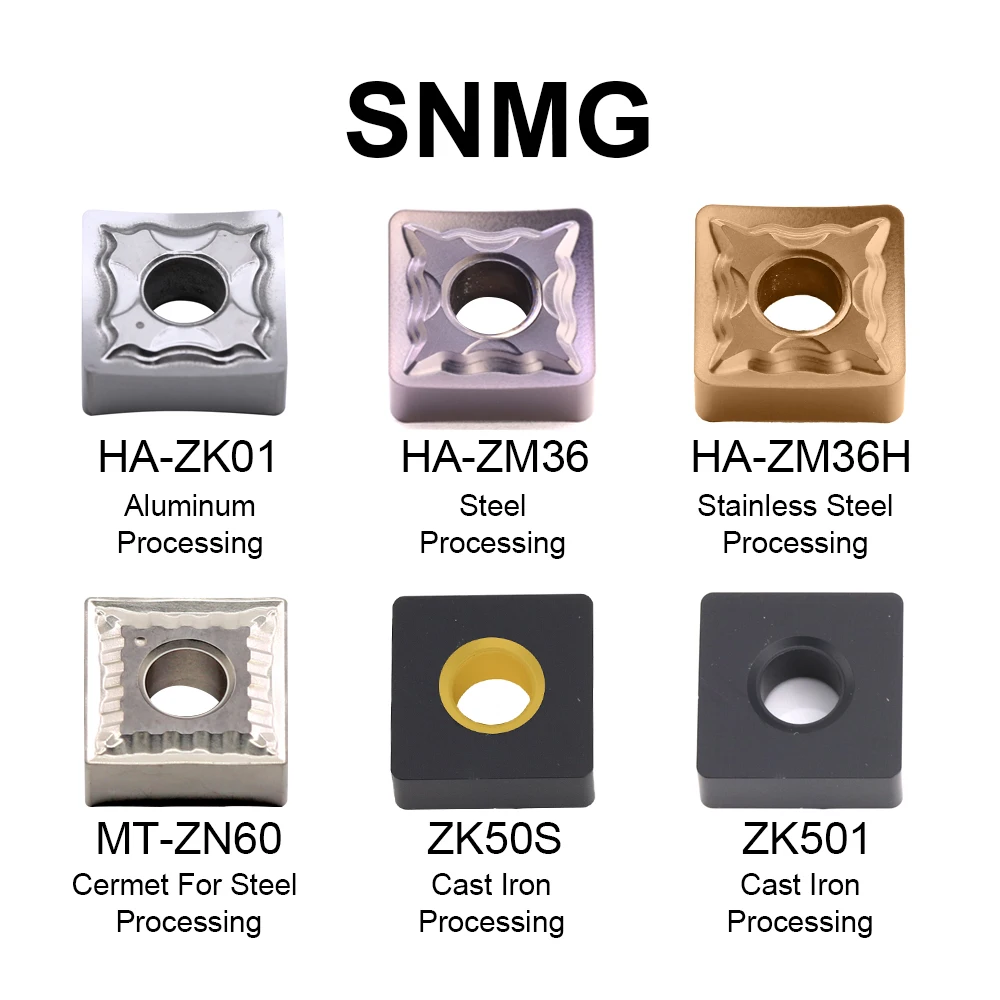 MZG 10pcs SNMG120404 SNMG120408 SNMG120412 For Steel Casr Iron Aluminum CNC Machine Tool SNMG1204 Carbide SNMG Turning Inserts