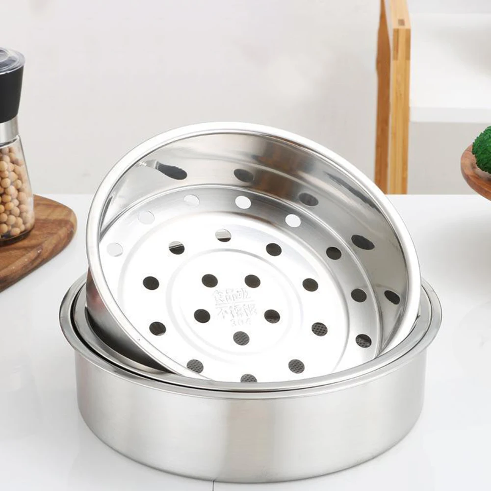 20/21/22cm Round Steam Basket Rice Cooker Steaming Rack Stand 304 Stainless Steel Steam Stand Kitchen Cookware Parts