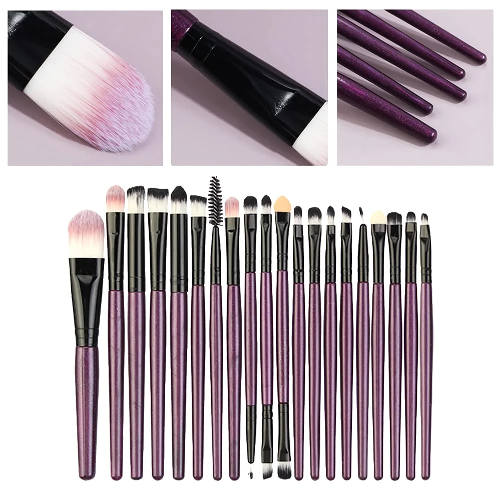 20PCS Make-Up Pinsel Set Weichen, Flauschigen Foundation Lidschatten Concealer Blending Rouge Pinsel Kabuki Weihnachten Geschenk Frauen Schönheit Werkzeug