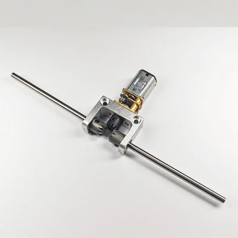 For 2/3Mm Shaft N20 Motor Rear Axle Power Transmission Box 90 Degree 1:1 Bevel Gear Box Bevel Gear T Type