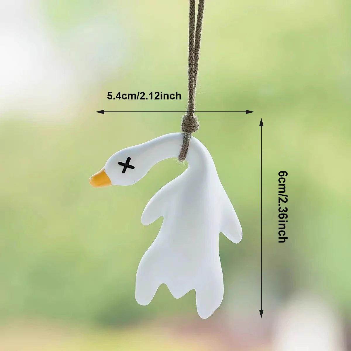 Color-changing roast duck pendant, UV sensor, keychain pendant, car pendant that changes color when exposed to sunlight image 2