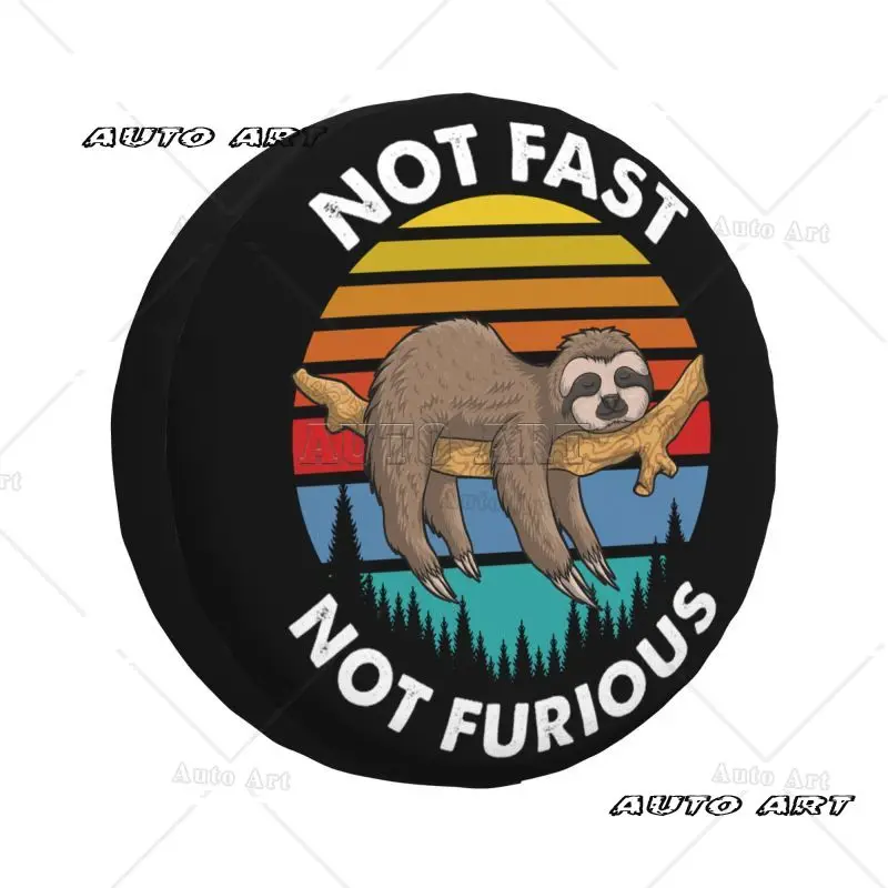 Not Fast Not Furious Sloth Spare Tire Cover Car Wheel Protectors 14\