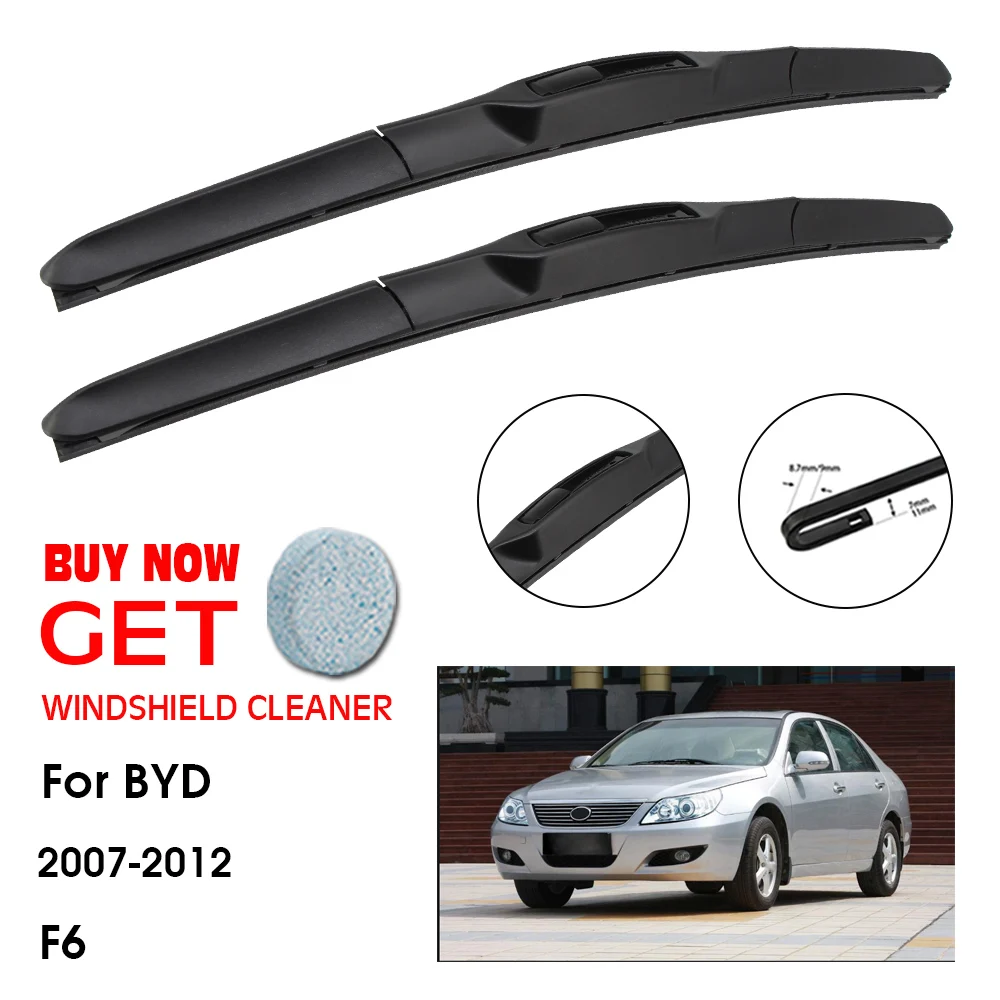 

Car Wiper Blade For BYD F6 26"+18" 2007-2012 Front Window Washer Windscreen Windshield Wipers Blades Accessories