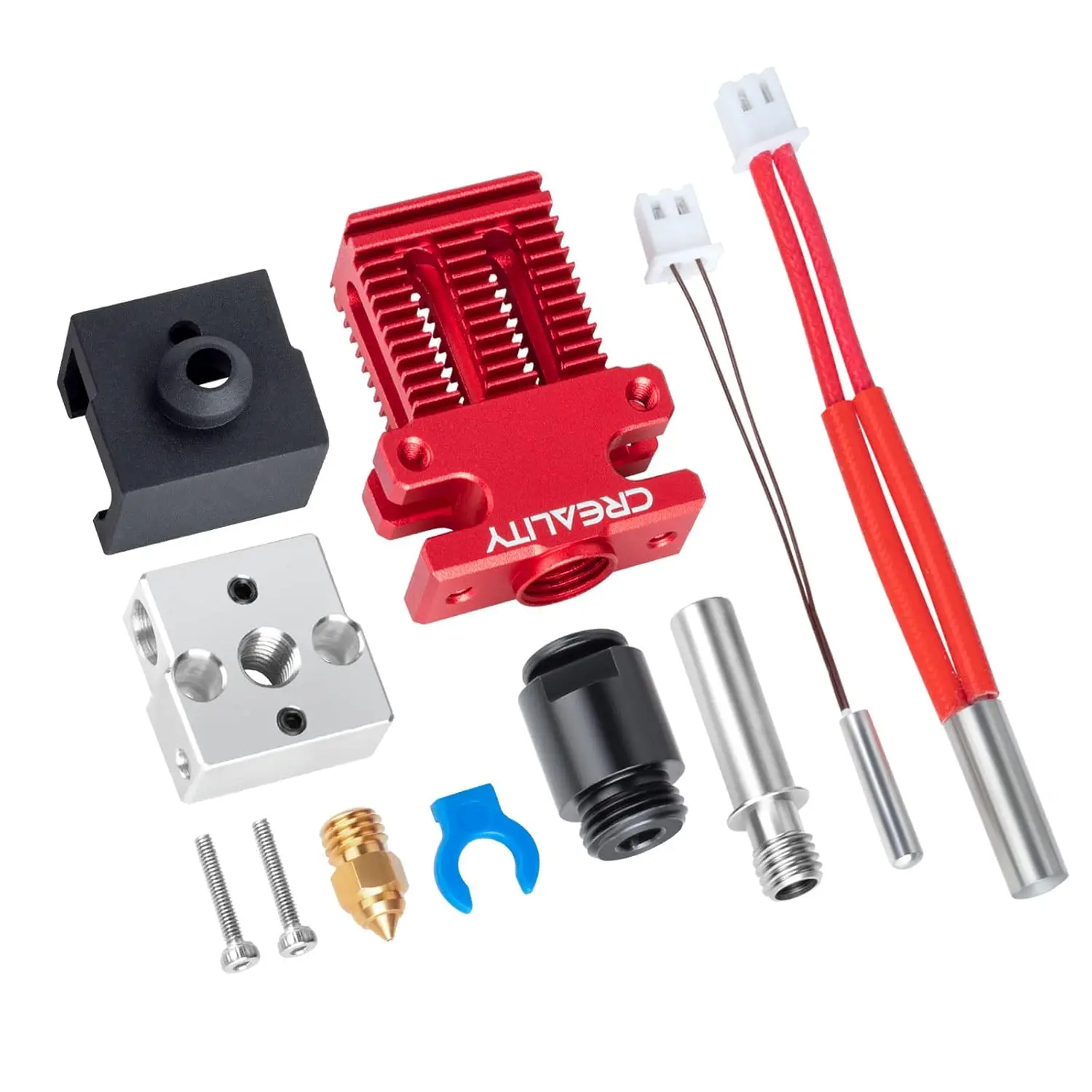 Creality Offizielles CR6 SE Hotend-Extruder-Kit, mit Hot-End-Kit mit PTFE-Schlauch, Wärmeblock, 0,4-mm-Düse und Silikonsocke für CR – Detail 1