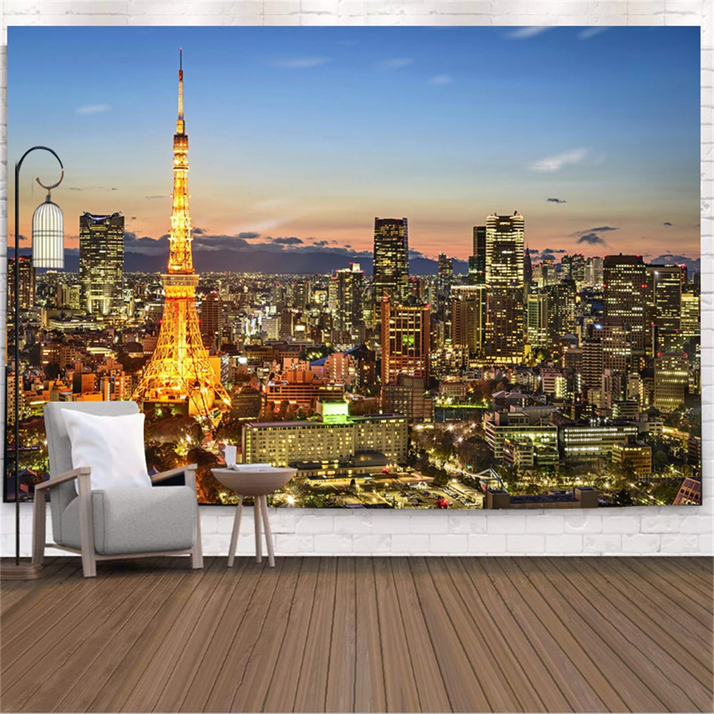 

custom background cityscape wallpaper TV wallpaper 3D home decoration mural wall paper for living room papel de parede infantil