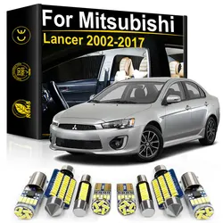 For Mitsubishi Lancer 7 8 9 10 EVO 2003 2005 2006 2007 2008 2009 2010 2011-2017 Canbus LED Interior Lights License Plate Lamp