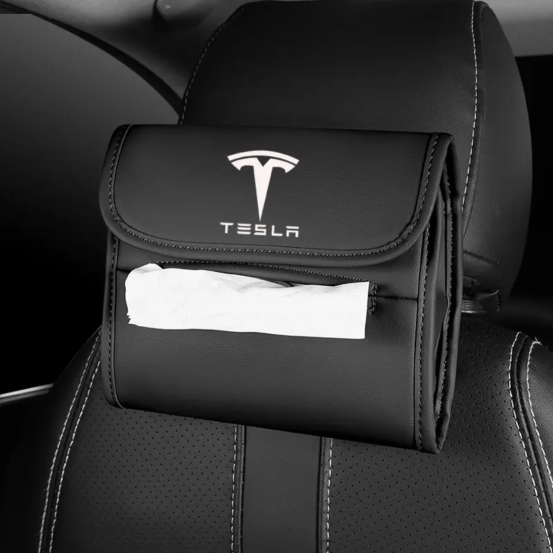 

Автомобильный ящик для бумаги Tesla, простой и креативный автомобильный ящик для бумаги, салфетка, подвесной солнцезащитный козырек, коробка для поручней, коробка для салфеток