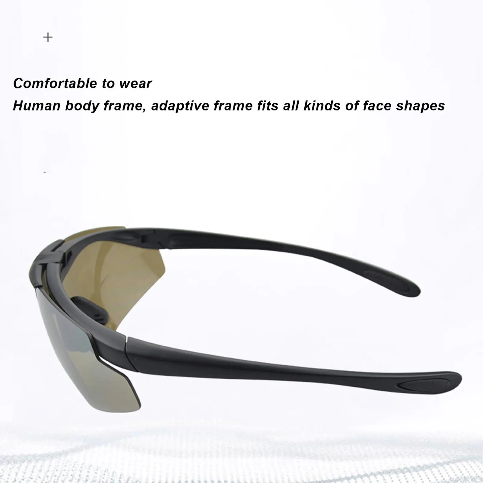 PC Army Fan For skiing Goggles, Windproof Shooting Eyewear