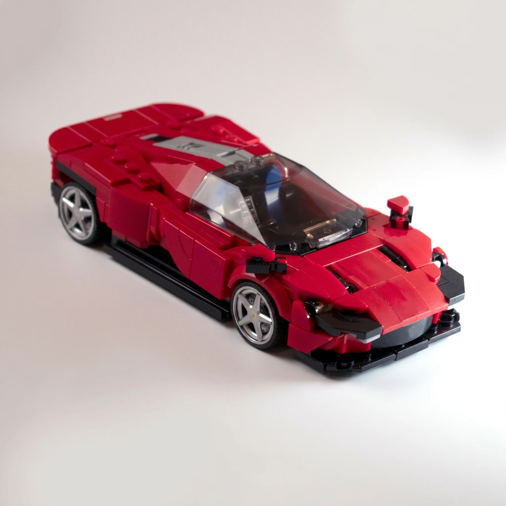 PolaDeer 459PCS MOC sports car Daytona SP3 - Red champion racing Building Blocks toy Assembly Model brick Children's birthday gi