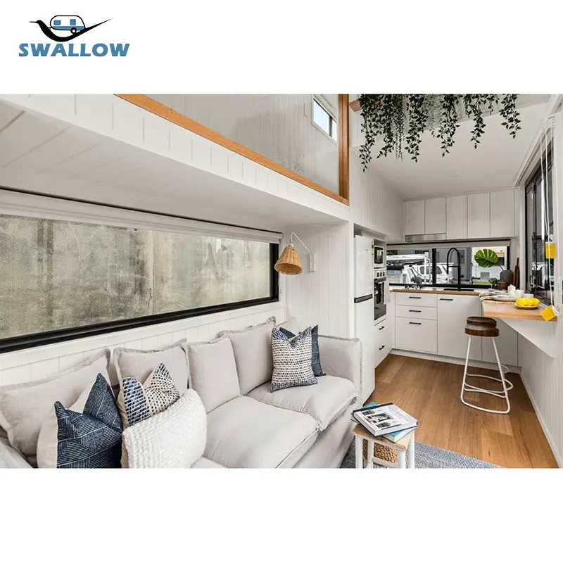 منزل سحب حديث 2024 معياري مع مطبخ يبتلع منزل صغير على عجلة