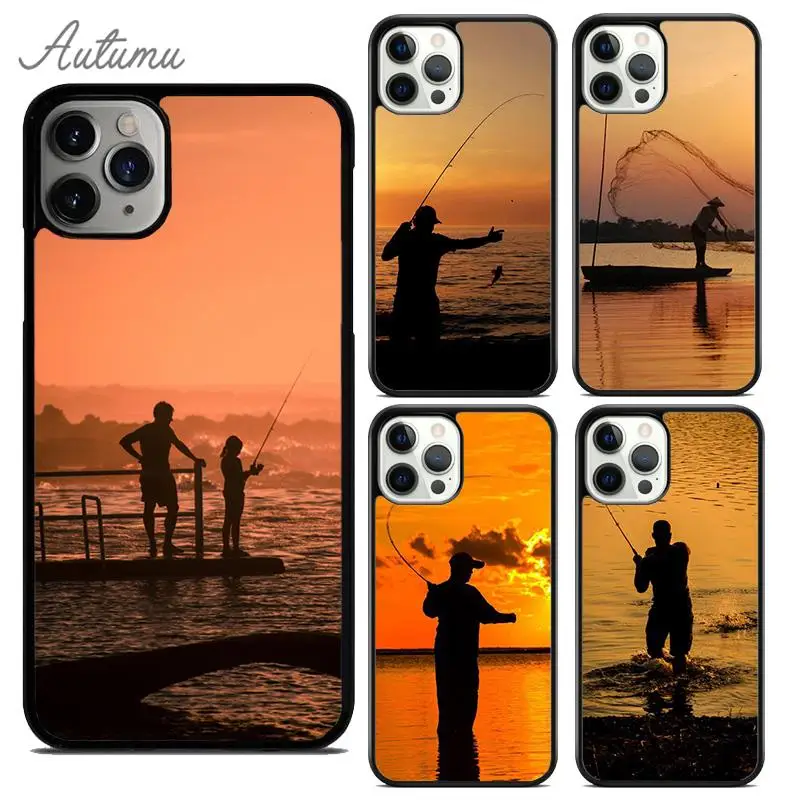 FLY FISHING FISHERMAN Phone Case for iPhone 15 16 SE2020 11 12 13 14 Pro Max mini 7 8 Plus Cover coque Fundas Shell