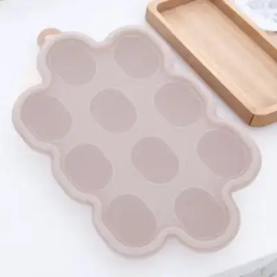 

Silicone Food Freezer Tray Reusable Easy Release Ice Cube Mold Breastmilk Storage Stackable Kitchen Tool for Parents