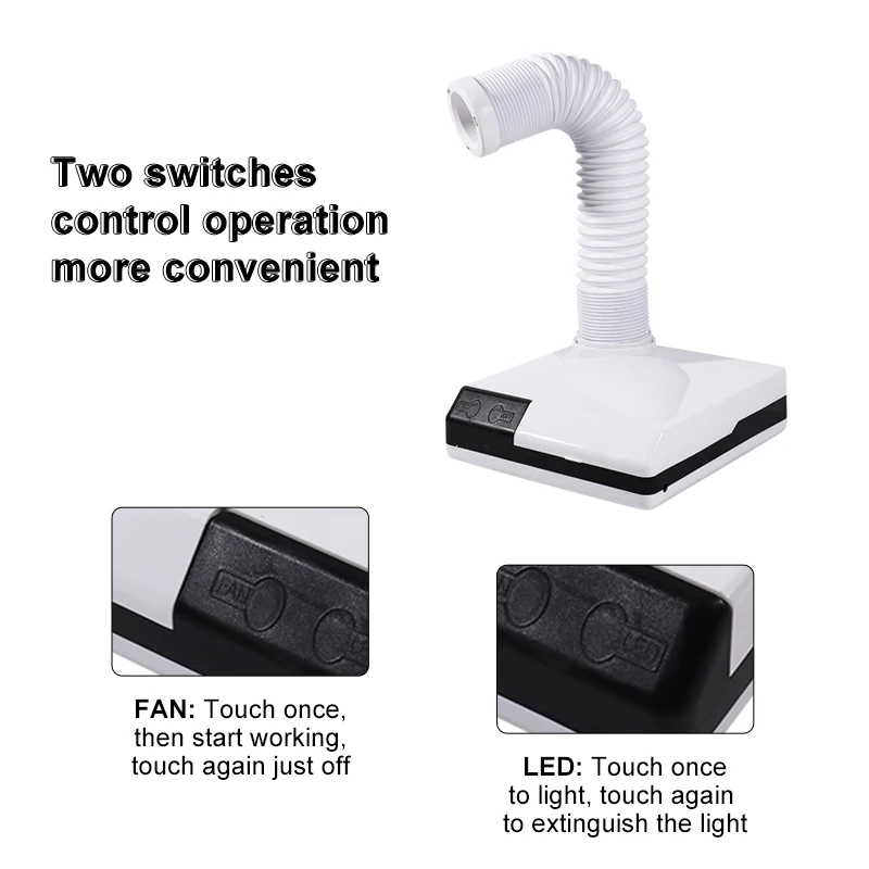 صالونات تجميل بالشفط أداة مكنسة كهربائية قوية مع فلتر ليد صالونات تجميل بالشفط فن الأظافر