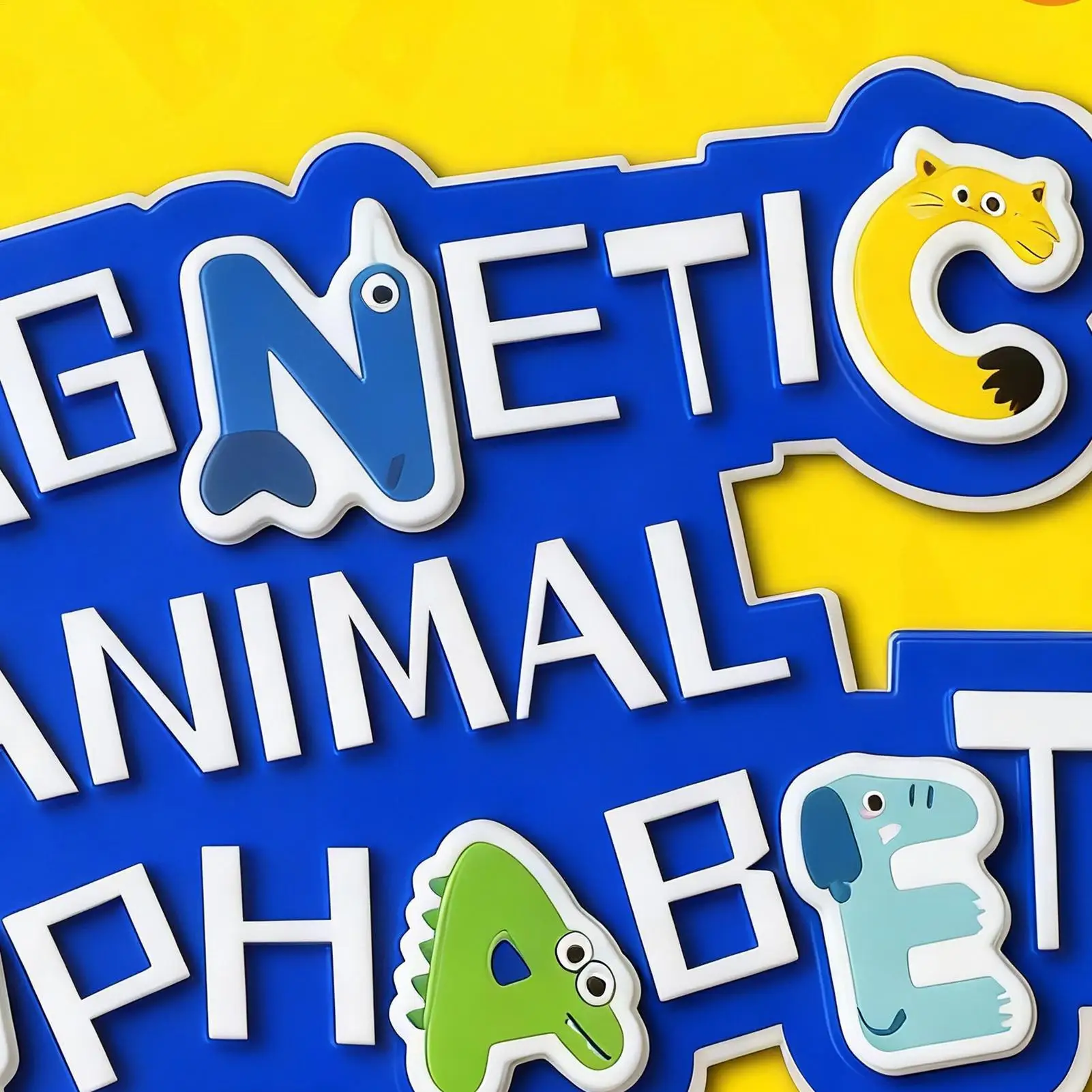 Imanes del alfabeto, juguetes preescolares de animales, imanes del alfabeto para nevera para niños de 3 años, pizarra blanca para el hogar, escuela y aula