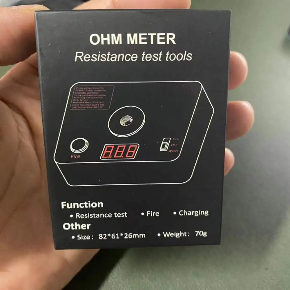 High Precision Resistance Tester 521 V3 Mini Ohmmeter Compact Electrical Testing Instrument For DIY Maker Repairing Hardware