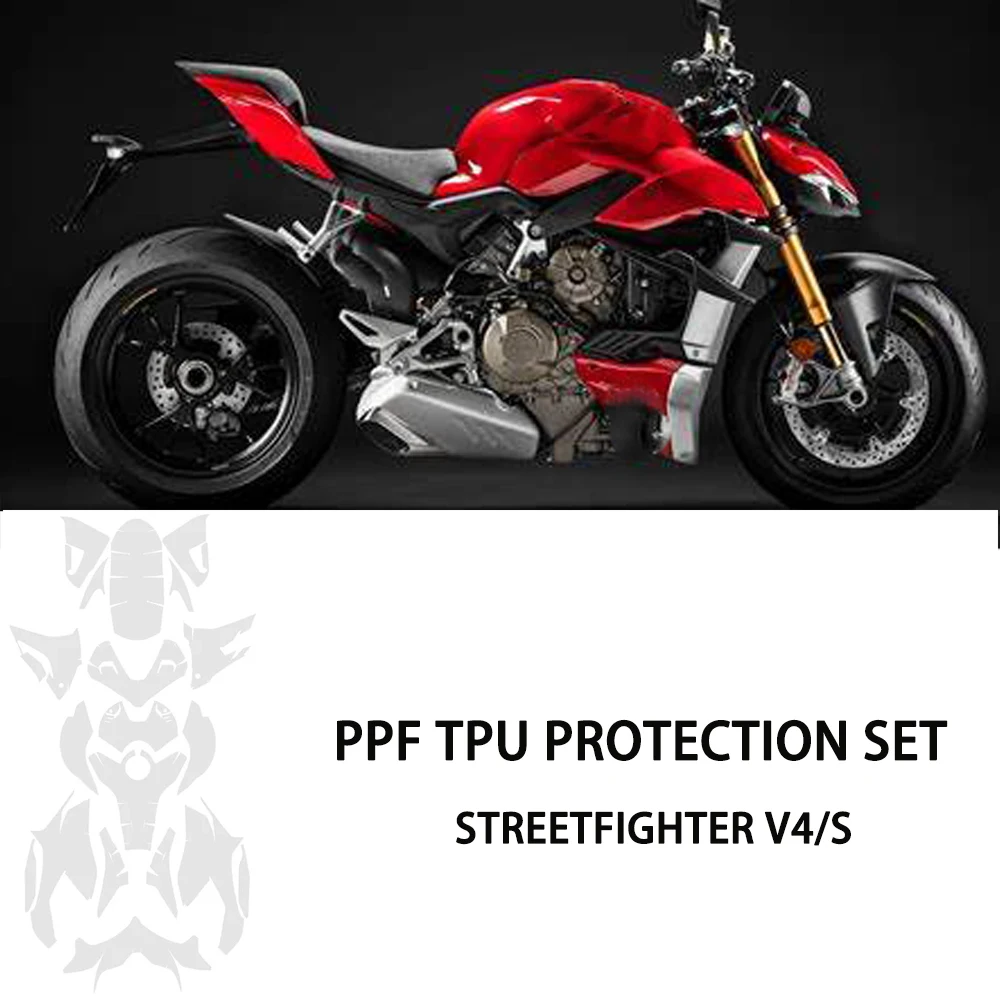 TPU Body Protection Sticker  For DUCATI Streetfighter V4 Parts V4S Motocicleta Complete Paint Protection Set Accessories