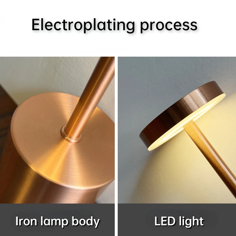 Table Lamps Desk Lamp Bar Restaurant Room Decor Table Light LED Beside lamp USB Charging Touching Control Three Color Light