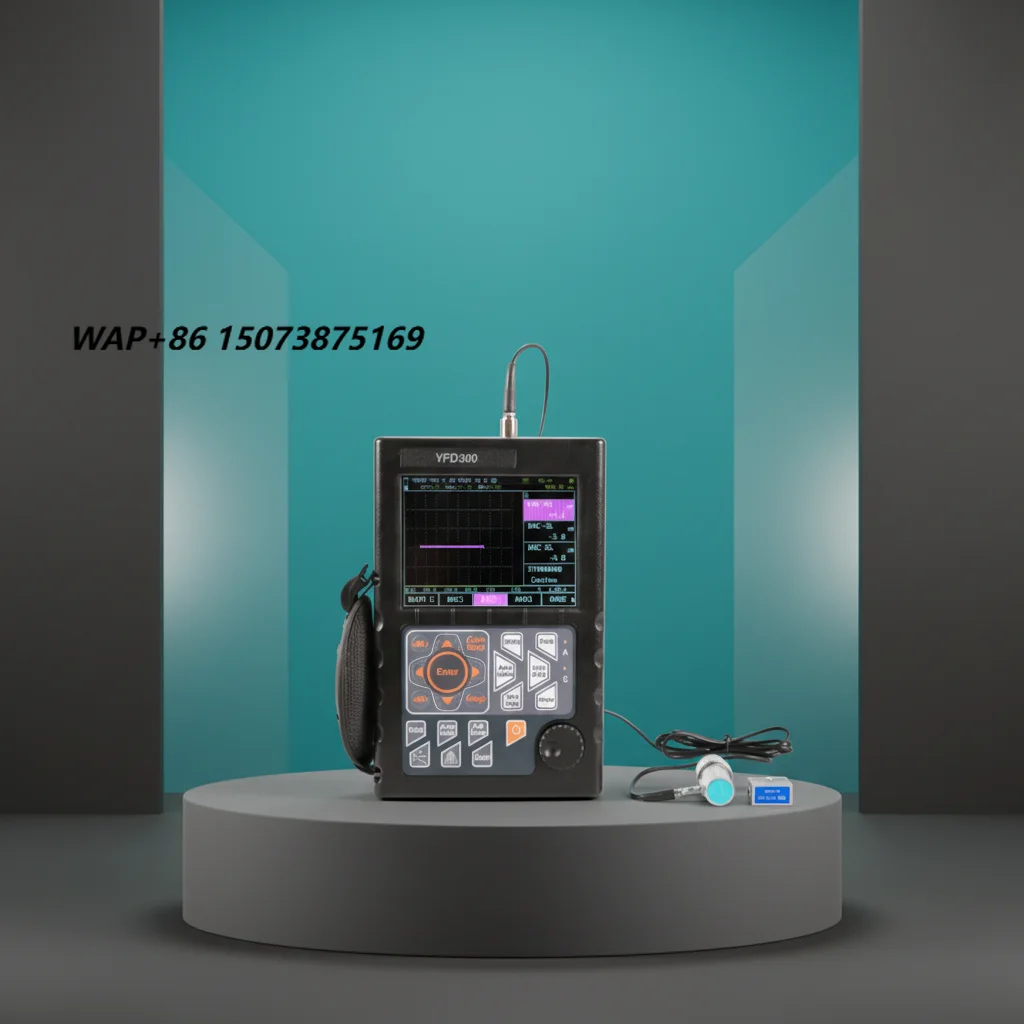 Taijia YFD-300 Ultrasonic Weld & Wall Inner Flaw Detector for Pipes with Li Battery 7.4V and 0.5-20MHz Frequency