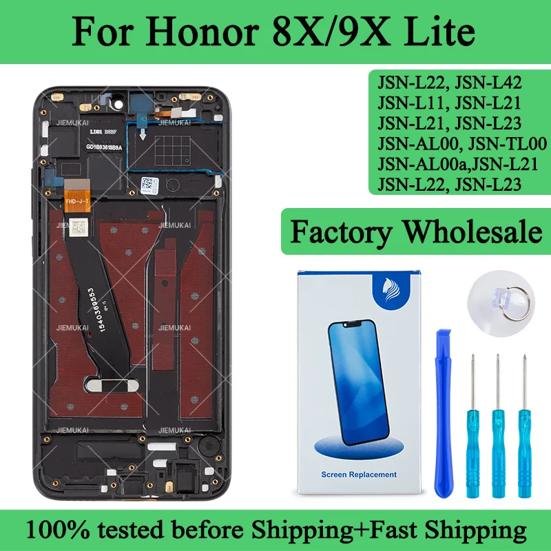 65インチ-honor-8x-lcdディスプレイ-タッチスクリーンデジタイザー交換部品-honor-9x-liteディスプレイ画面-jsn-l21-jsn-l22-jsn-l21用