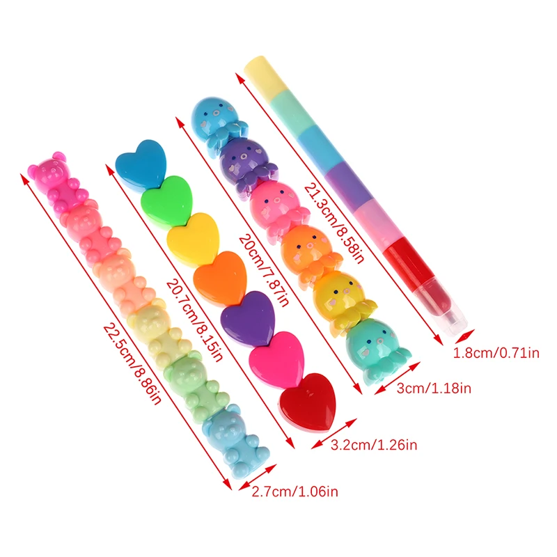 1pc Creative Cat Claw Bear Shaped Highlighter Separable Cartoon Cute Freehand Pen Student Stationery Drawing Line Color Marker