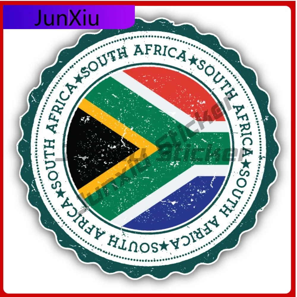 

South Africa Flag Creative Sticker Stamp Car Decal Bumper Stickers Funny Style Laptop Use For Car Wind Car Sticker Accessorie