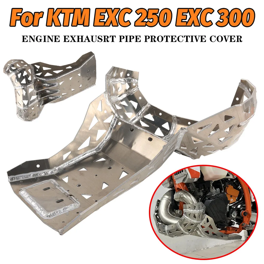 Motorcycle Engine Protection Cover For KTM EXC 250 EXC 300 EXC300 EXC250 2024 Chassis Guard Skid Plate Guard Protector Battom