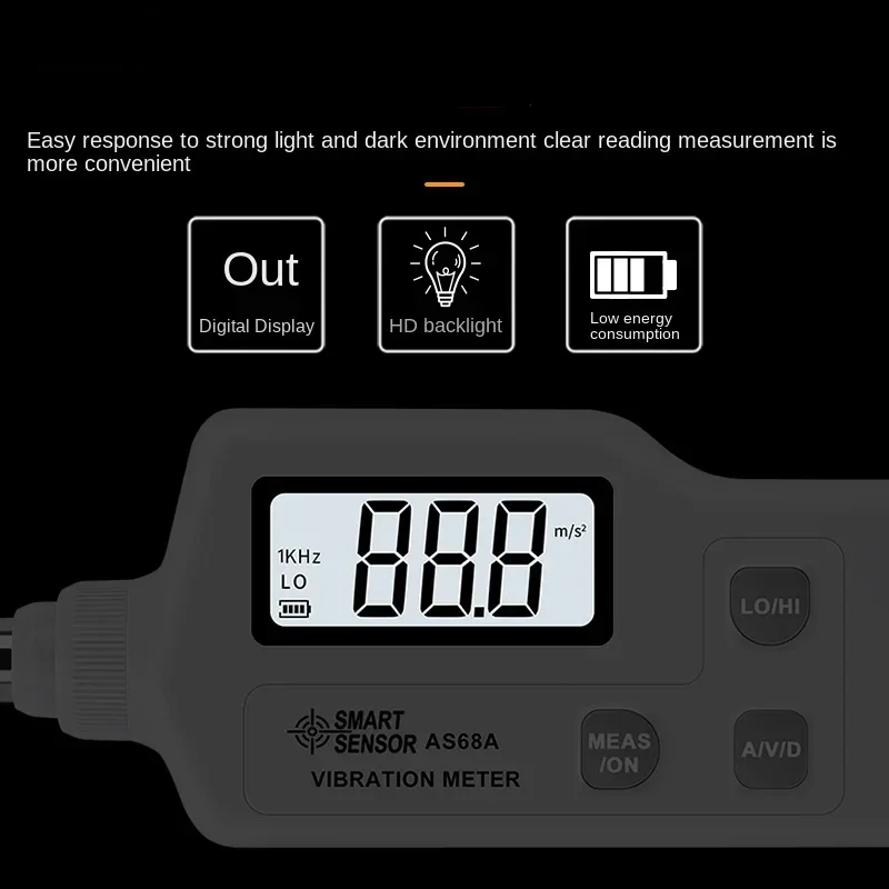 As68a Vibration Vibration Measurer Motor Motor Vibration Detector High Precision Portable Tester Hot sales