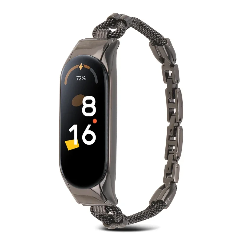 Metal Strap For Xiaomi Mi band 9 8 7 6 Sports Smart Bracelet Stainless Steel Replacement Wristband Xiaomi Mi band 5 4 3 Correa
