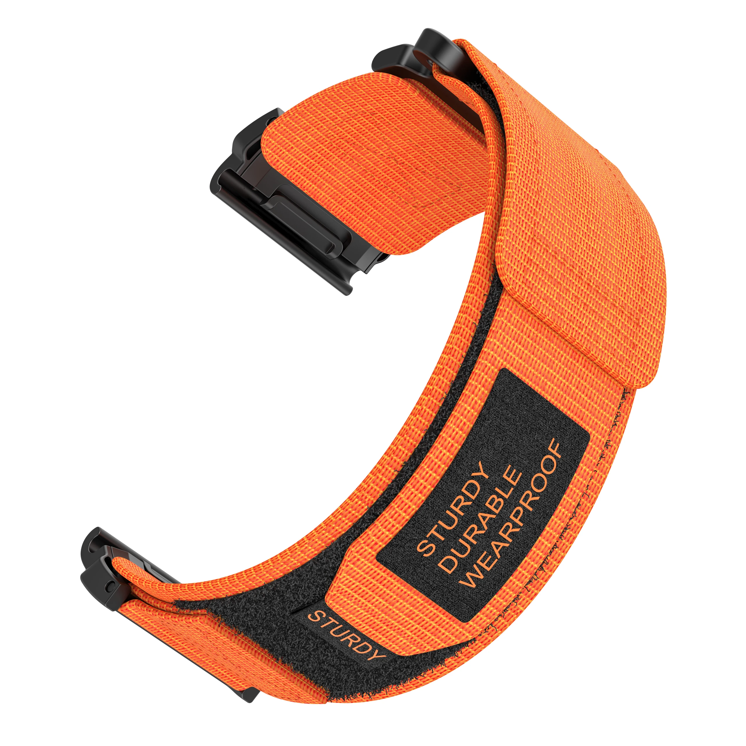 QuickFit 20 mm 22 mm 26 mm nylon horlogeband met klittenband voor Garmin Fenix 8 E, Fenix 7/7X/6/6X Pro, Epix 2 Pro, Forerunner 955 965