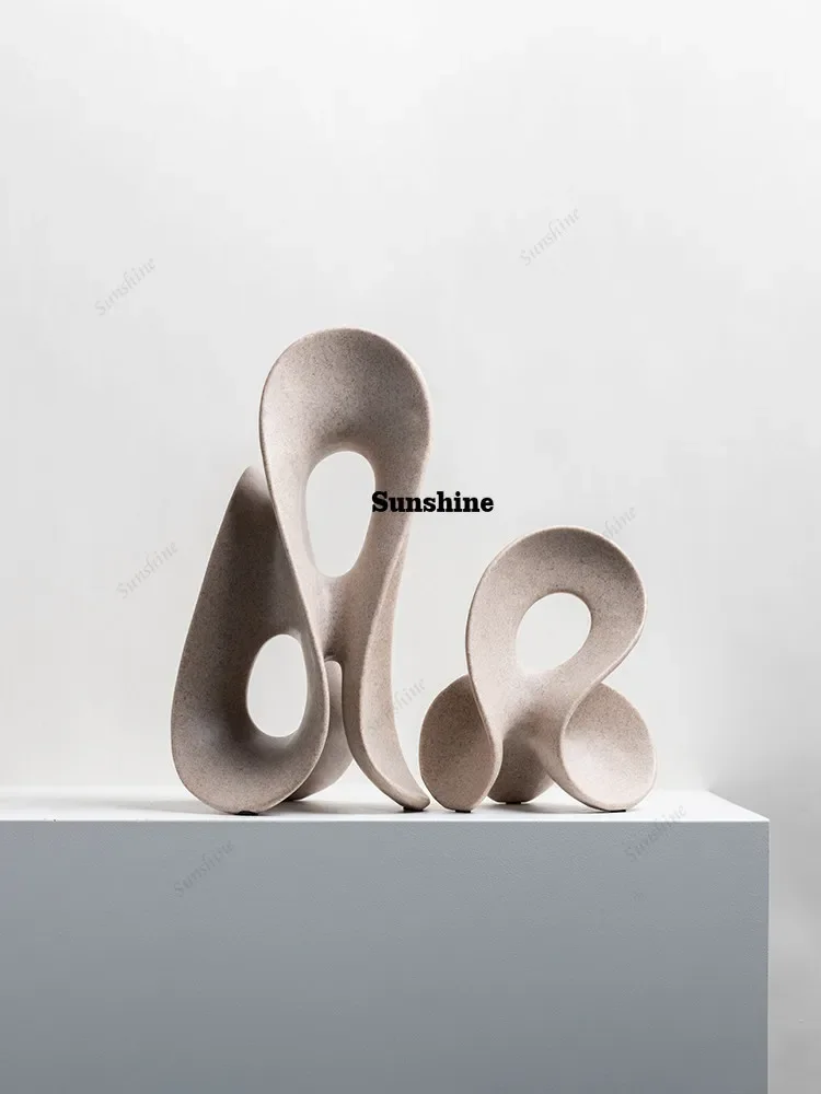 Modern style abstract ornament creative high-end resin living room soft decoration jewelry  FT