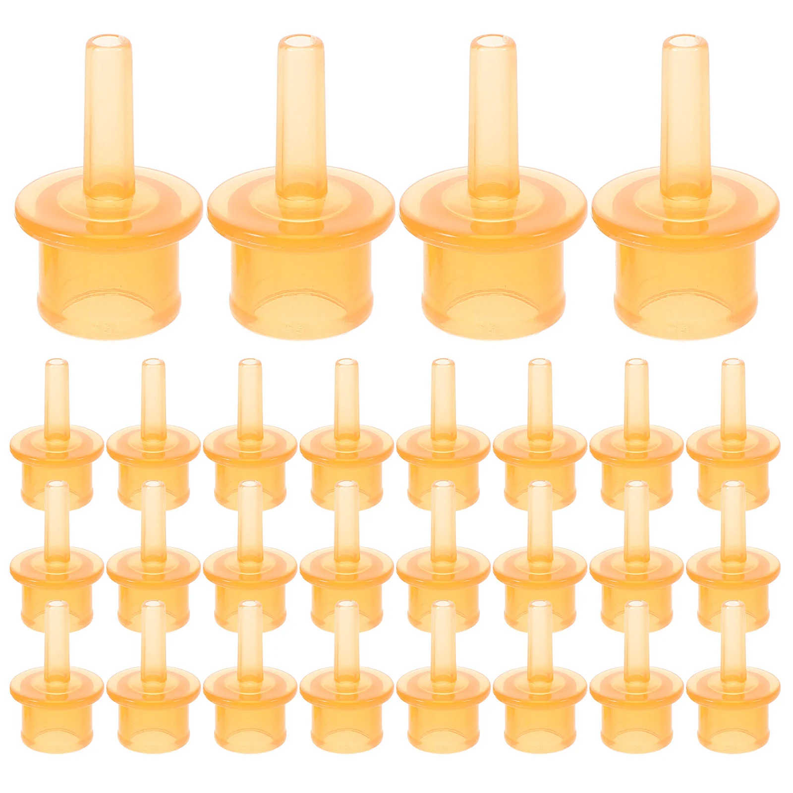 

50 Pcs Baby Bottles Straw Connector Spout Pluggable Replacement for Cups Adapter Light Brown Drink Toddler