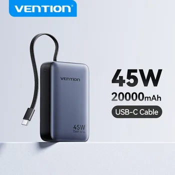 Vention 45W 20000mAh Power Bank Fast Charging Portable