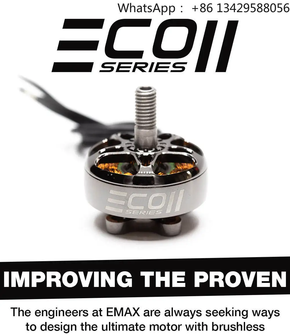 Emax Eco Ii 2807 4s 1700kv 5s 1500kv 6s 1300kv Brushless Motor Fpv Racing Drone Rc Drone Accessories