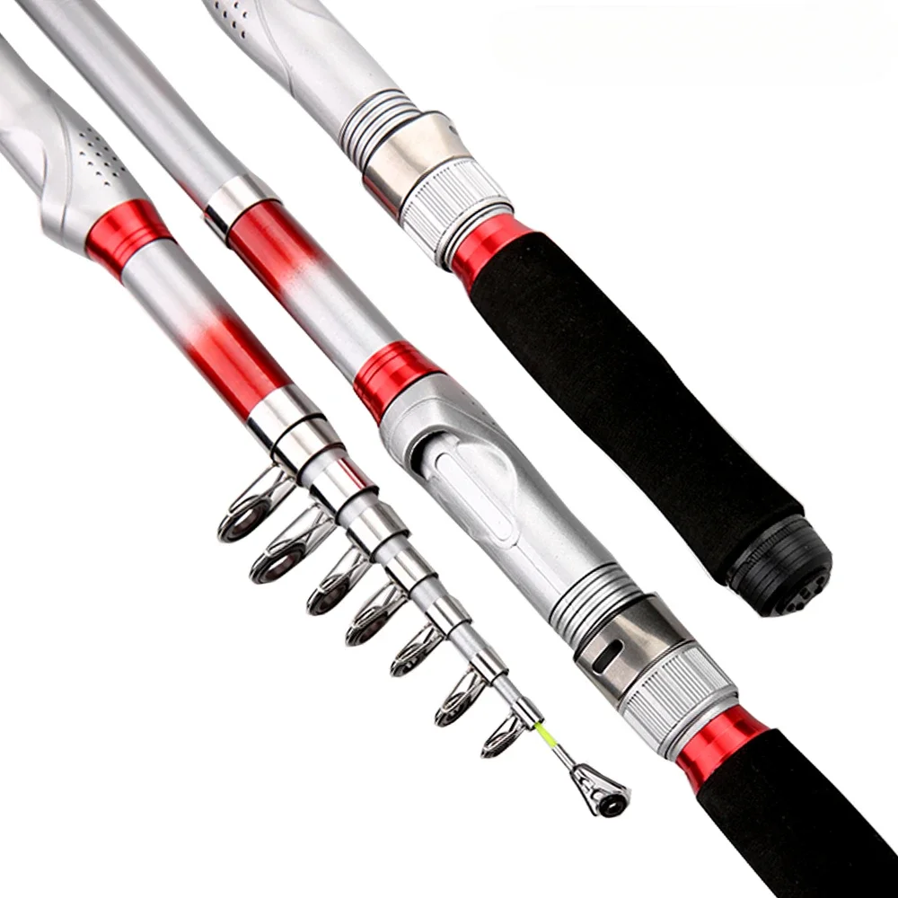 1.8M-3.6M Tonality Hard FRP Short Fishing Rod Easy To Carry Telescopic Pole Ponds and Lakes Fishing Pole Throwing Rod