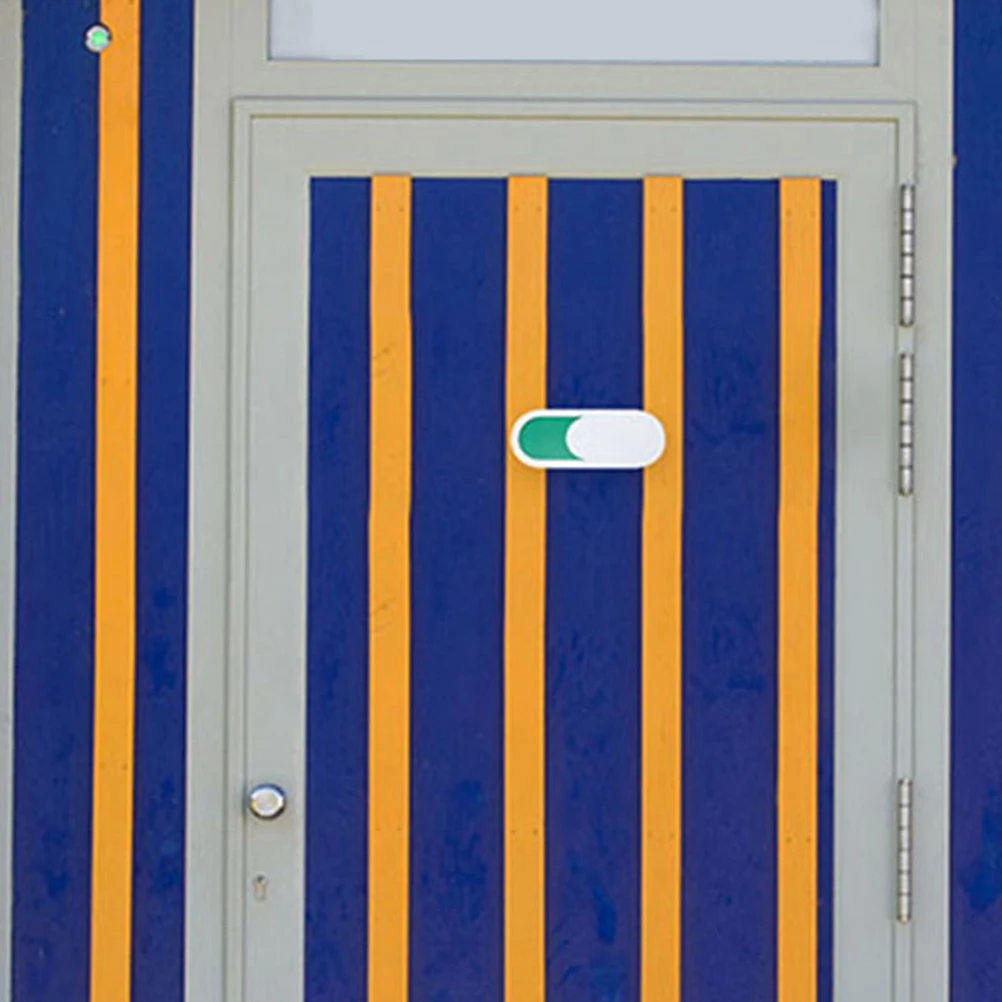

7 Pcs Door Sign Toilet Bathroom Signs for Busy Indicator Vacant Office Acrylic and Available Man