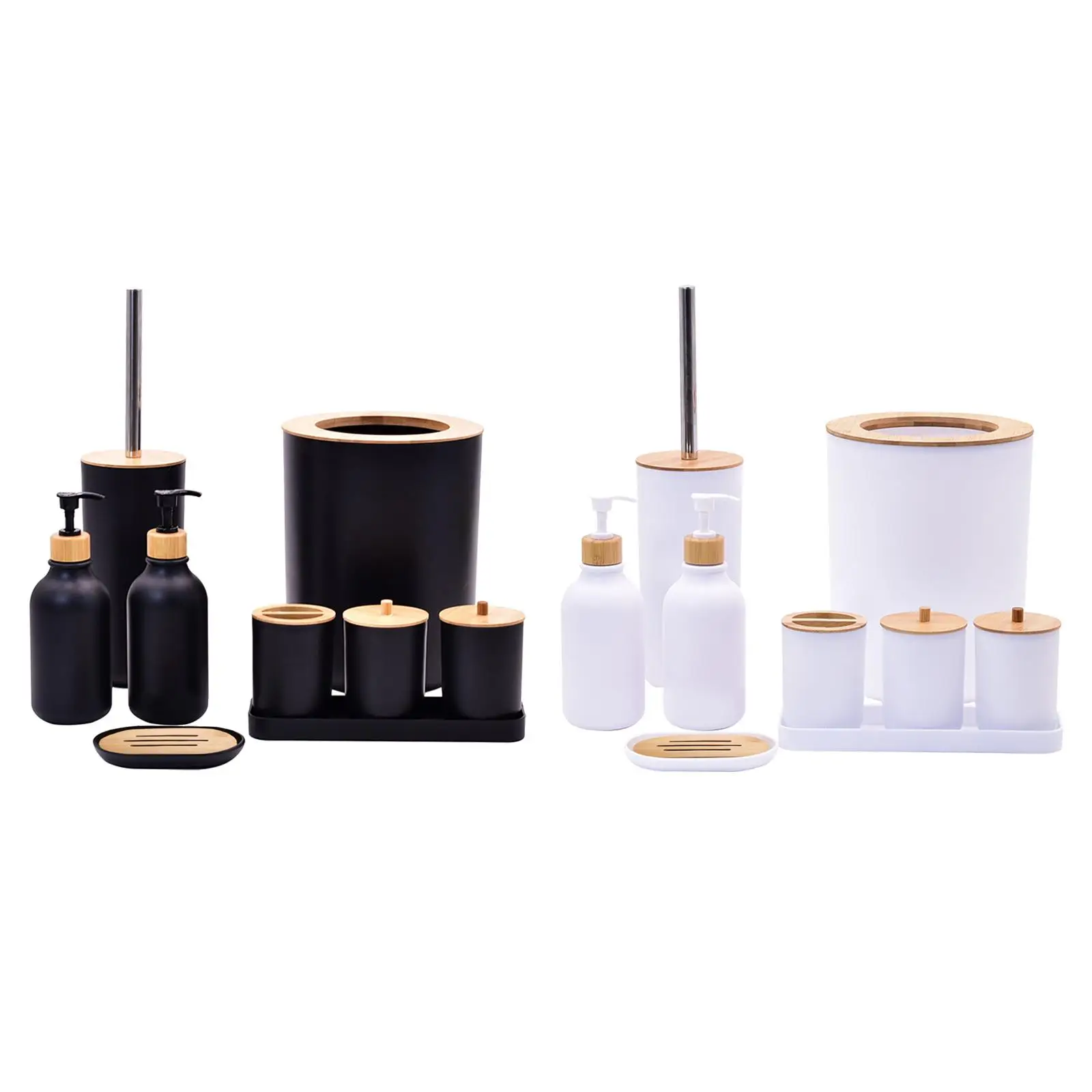 

Complete Set of Bathroom Accessories with Soap Dispenser And Toothbrush Holder