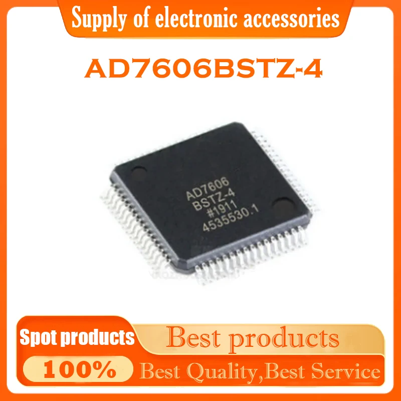 Original imported AD7606BSTZ-4 LQFP-64 four-channel analog-to-digital conversion chip spot