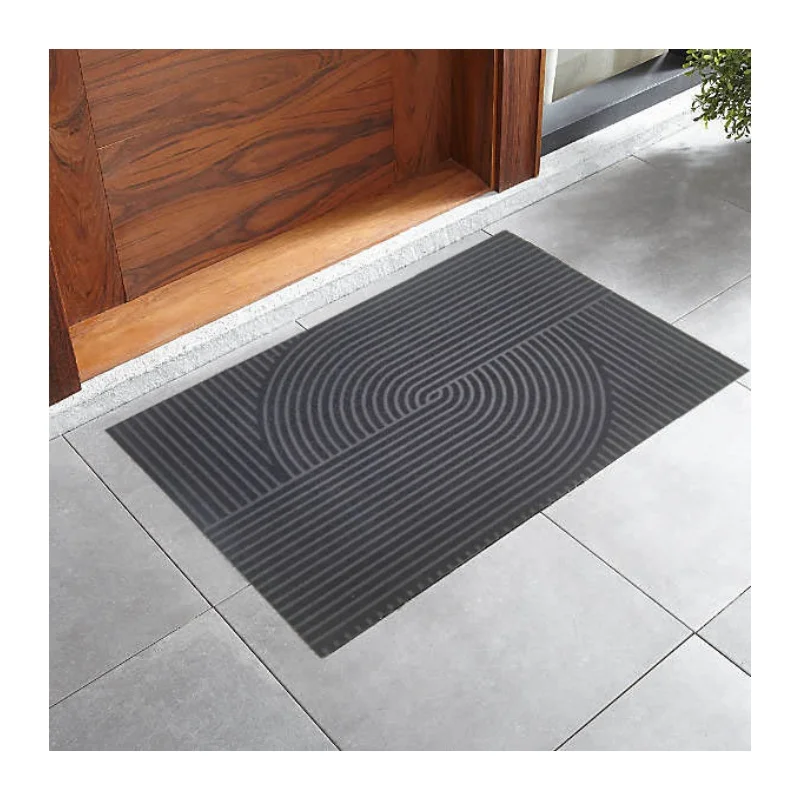 

Оптовая продажа с фабрики, противоскользящий тисненый коврик для входной двери с подложкой из ТПЭ/ПВХ, коврик для двери с индивидуальным рисунком для дома и улицы