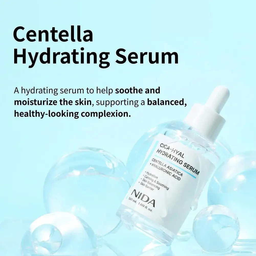 Zdjęcie 5: NIDA CICA-HYAL Głęboko Nawilżająca Esencja 50ml Łagodzi Załamanie Ciepła, Regeneruje Barierę Skórzną, Serum Nawilżające do Skóry Wrażliwej