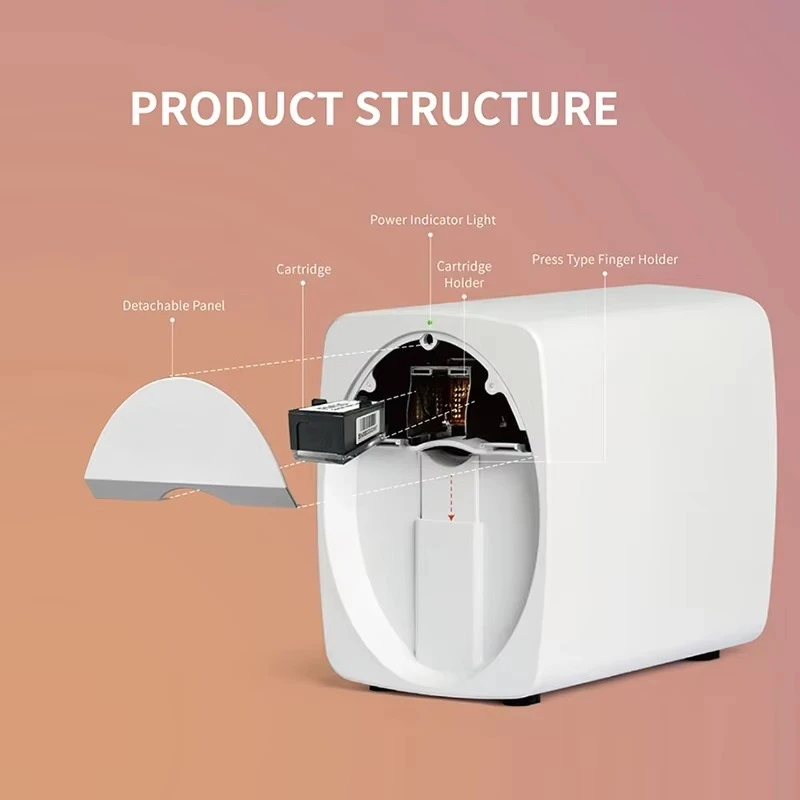 Nueva máquina automática de impresora de uñas 3d Digital Nail Art Dtf impresora de pegatinas de uñas compatible con Android Ios