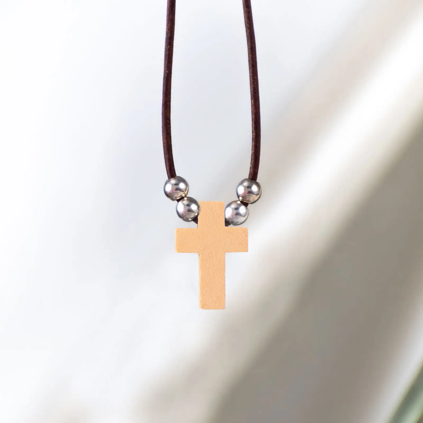 

50Pcs Mini Wooden Cross Pendants Charms for Jewelry Making DIY Necklace Bracelet Earring Accessories Decoration