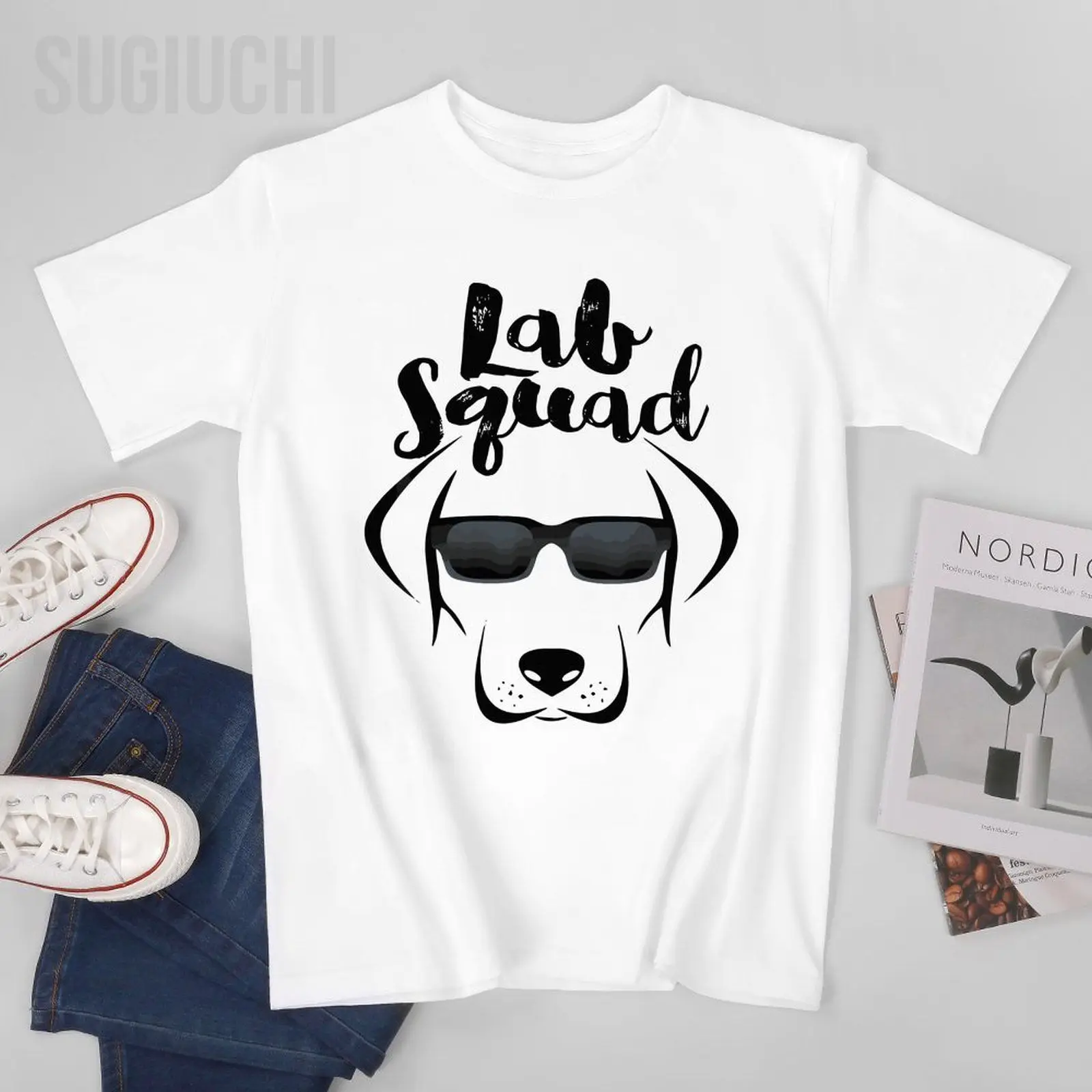 Camiseta con diseño de Labrador Retriever para hombre, camiseta con diseño de Labrador negro y amarillo, camisetas para mujer y niño, camiseta de algodón Unisex