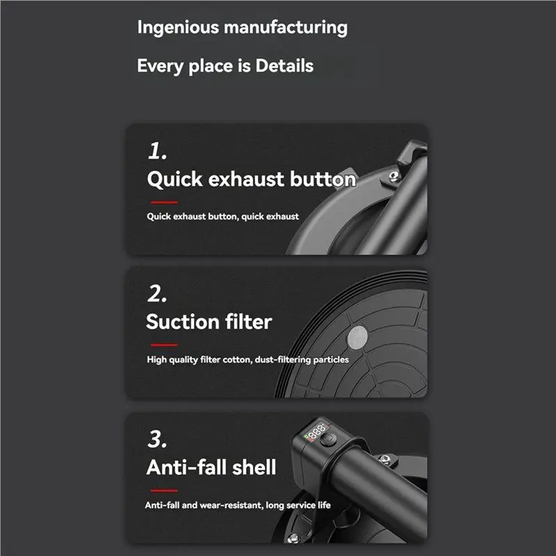 AA05 2 مجموعة 8 بوصة 200 كجم كوب شفاط المكنسة الكهربائية قدرة تحمل رافع فراغ الثقيلة