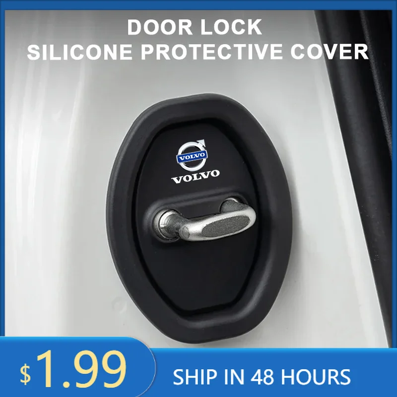2026 Novedad: Cojín Amortiguador de Silicona para Puerta de Coche Volvo, Cubierta Protectora para Cierre de Puerta Volvo XC90 XC60 C30 T6 S60