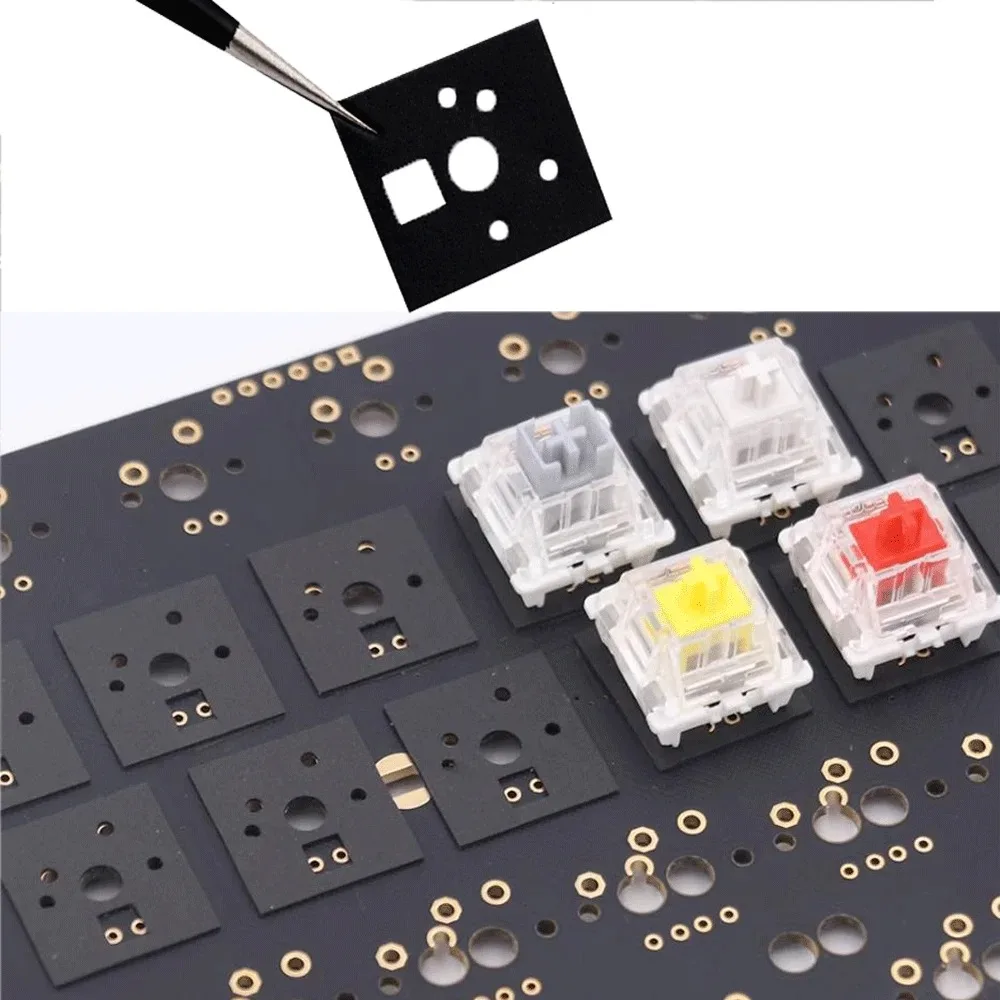 120Pcs Poron IXPE EVA Pad Für Hot Swap Mechanische Tastatur Schalter Reduzieren Lärm DIY Tastatur Kits Stumm Schaum Pads