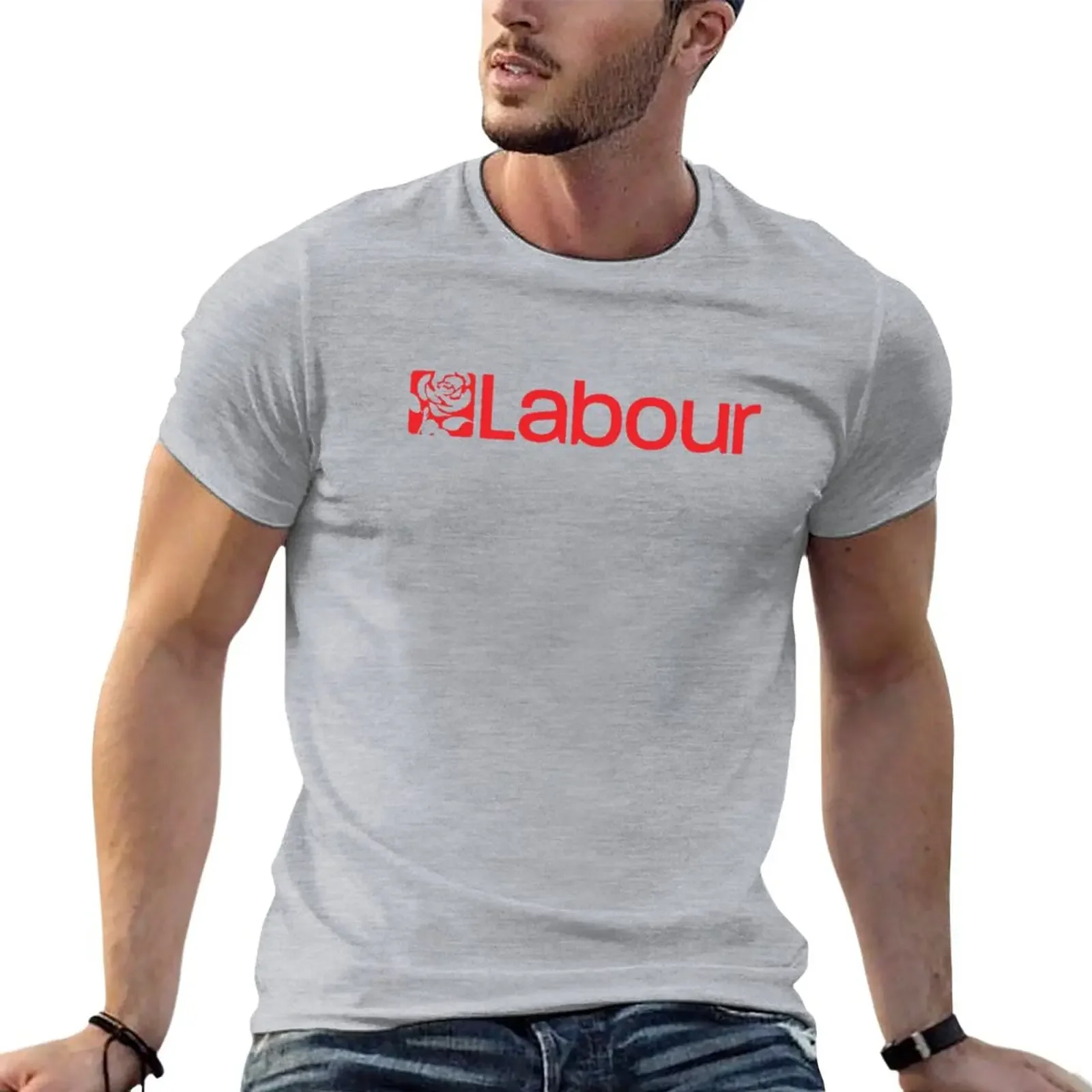 UK Labour party member / tshirt / sticker T-Shirt vintage clothes graphics hippie clothes mens vintage t shirts