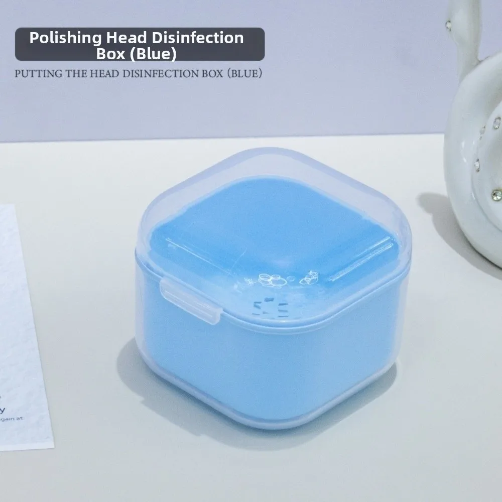 Plastic Material Nail Tool Storage Box Hollow Double-layer Design Multifunctional Nail Drill Bits Cleaning Box Soaking Feature