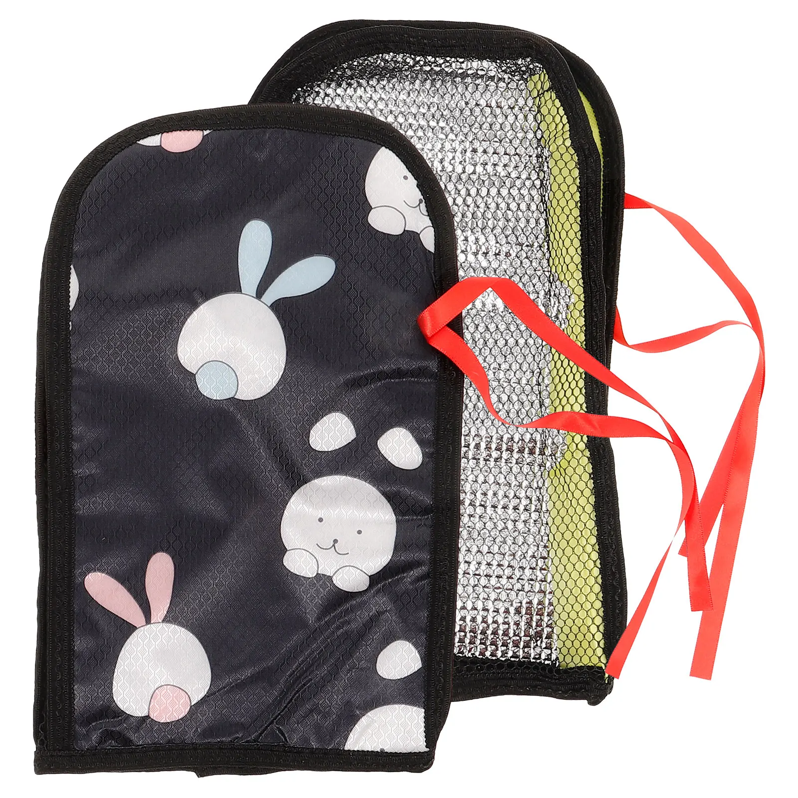 

Sunscreen Handlebar Gloves Cover Bicycle Grips Aluminum Foil Cartoon Waterproof Riding Mittens Ebike Snowmobile Glove