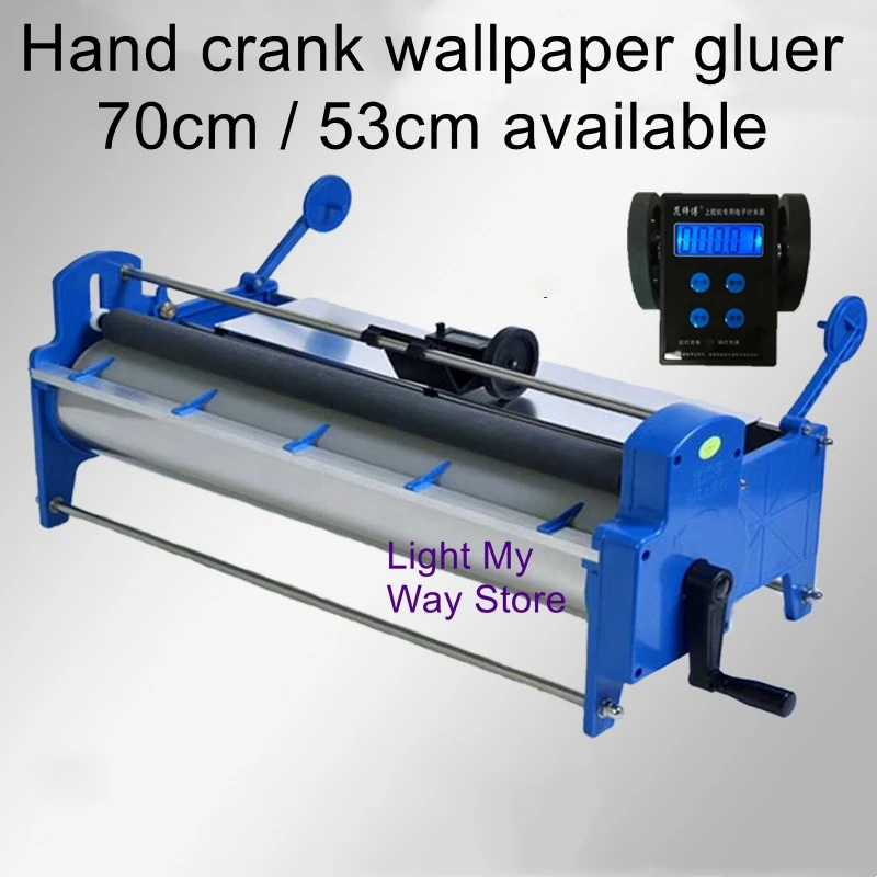 Wallpaper brushing machine hand crank wallpaper gluing machine wallpaper gluing machine 53 70cm coating glue sizing machine